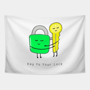 cute lock and key Tapestry