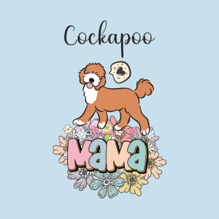 Red and White Cockapoo Mama  2 T-Shirt