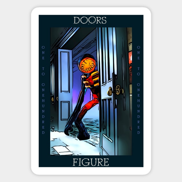 DOORS Ambush Logo - Roblox Doors - Sticker