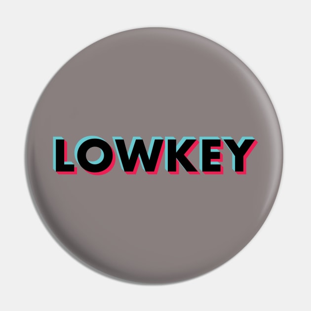 LowKey Glitch Black Pin by BeyondTheDeck