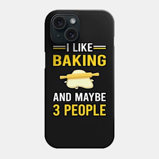 3 People Baking Bake Baker Bakery Phone Case