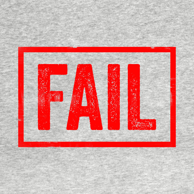 Disover Fail Stamp - Sarcastic Joke - T-Shirt