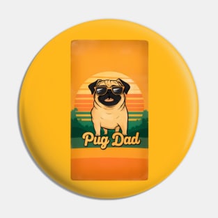 Pug Dad Pin