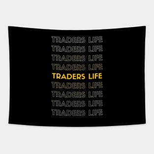 Traders Life Typography Tapestry