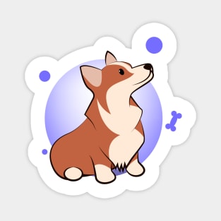 Cute corgi cartoon Magnet