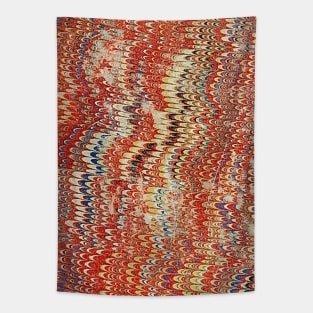 Vintage Marbled Pattern Book Cover Tapestry