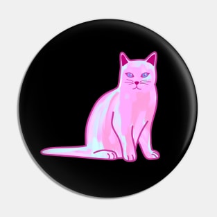 Pastel Pink Cat Pin