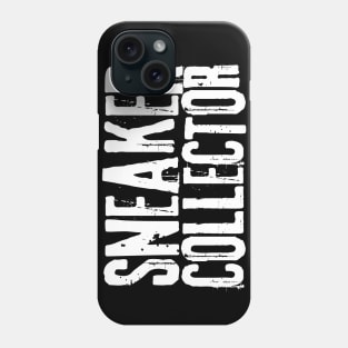 Sneaker Collector Distressed Font WHT Phone Case