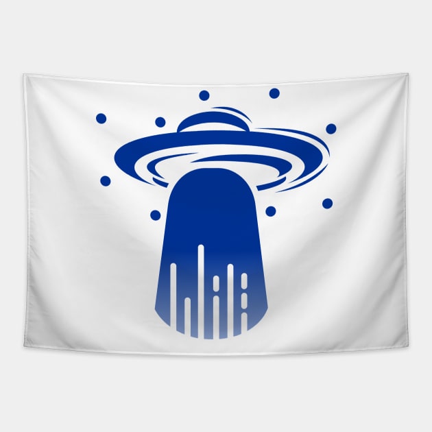 Minimalistic UFO Tapestry by DDLRD