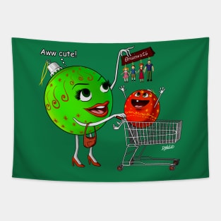 Shopping Ball Tapestry