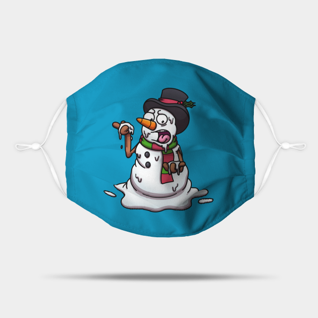 Melting Snowman - Melting Snowman - Mask | TeePublic Melting Snowman - Melting Snowman - Mask | TeePublic