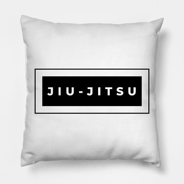 Bjj Brazilian Jiu Jitsu Minimal Design Pillow by HootVault