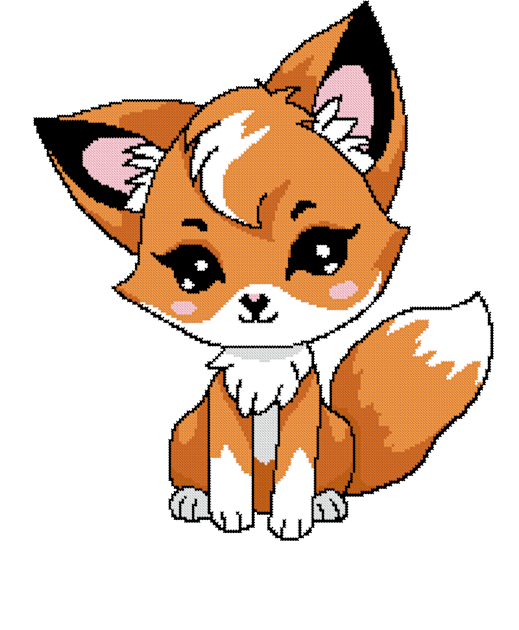 cute orange fox sitting Kids T-Shirt by ZingyStitches