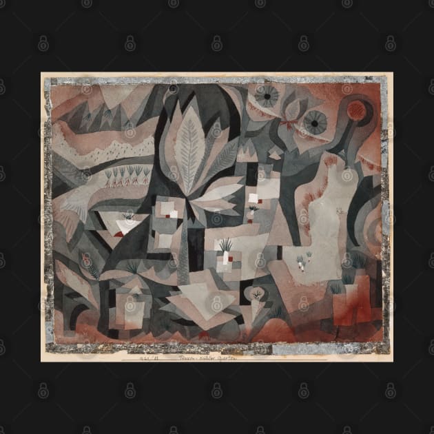 Dry cooler garden -  painting by Paul Klee. by CozyCanvas