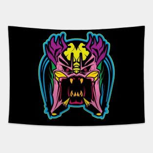 Neon Apex Sci FI Predator Monster Tapestry