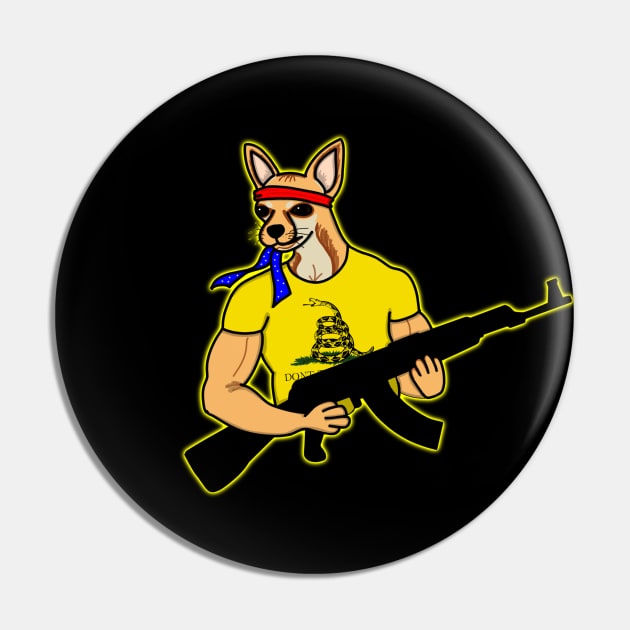 Tough Guy Chihuahua (Dark Shirt version) Pin by Aeriskate