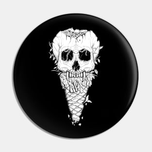 skull ice cream Pin