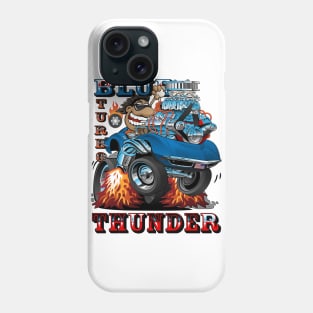 Blue Thunder Race Car Phone Case