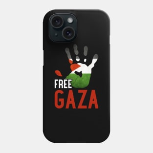 FREE GAZA - Freedom For Palestinian Flag Symbol Of Bravery Phone Case