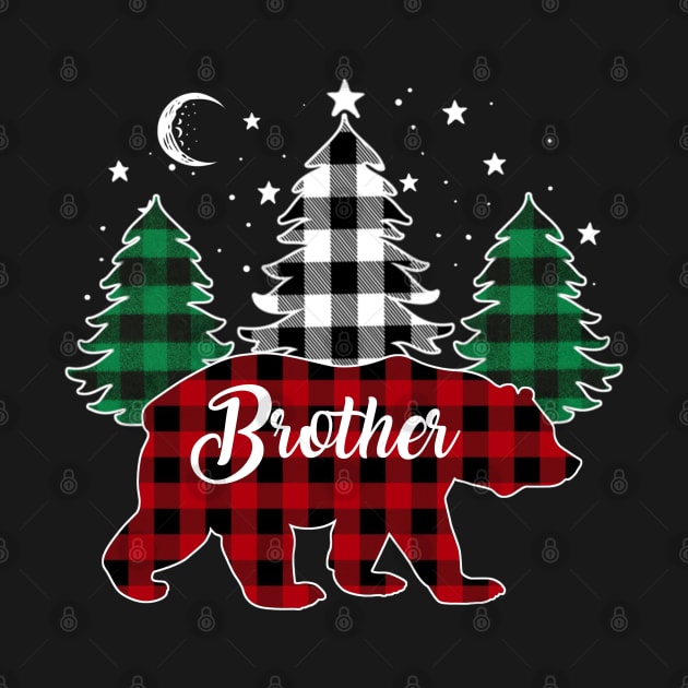 Brother Bear Buffalo Red Plaid Matching Family Christmas by Marang