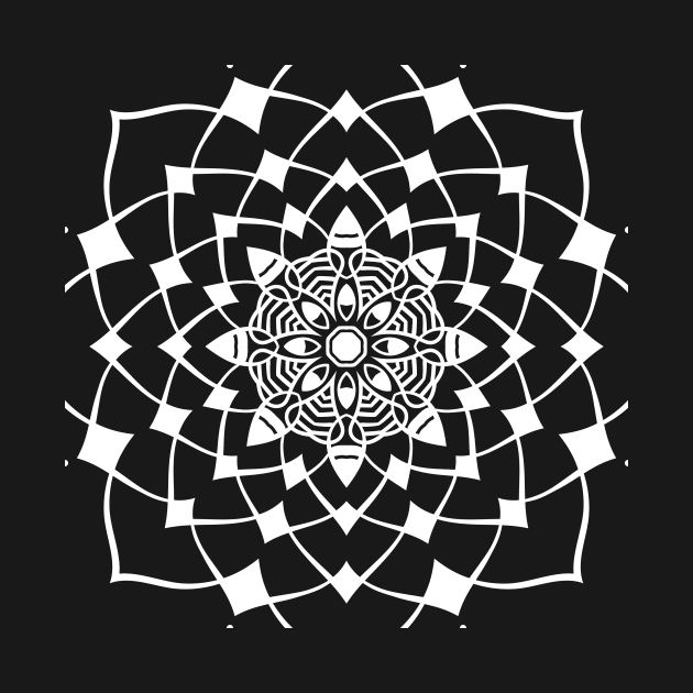 Cool Mandala Geometric Design by allovervintage