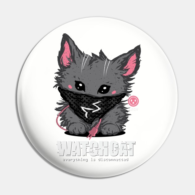 Fluffy Hacker Pin by Narwen