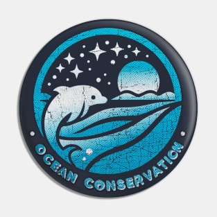 Ocean Conservation "Vintage Logo" Pin