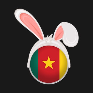 happy easter Cameroon bunny ears flag cute designs T-Shirt