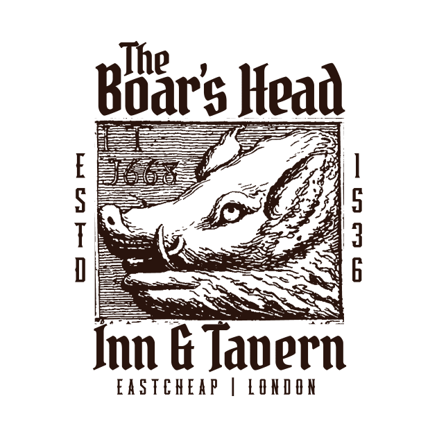The Boar's Head Inn and Tavern Fictional Bars TShirt TeePublic