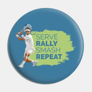 Serve Rally Smash Repeat Pin