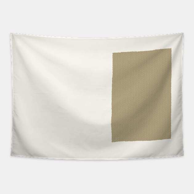 SNJ - Minimalist style - Japanese tore paper - Rectangular Pocket – Chic Tea Yellow color Tapestry by SNJ 新農氏