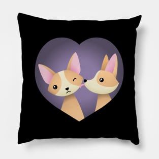 Corgi love Pillow