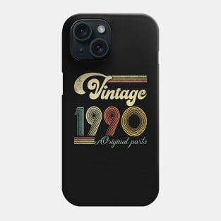 Retro Vintage 1990 34th Birthday Gift Men Women 34 Years Old Phone Case