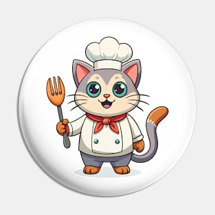 Cat Chef Pin