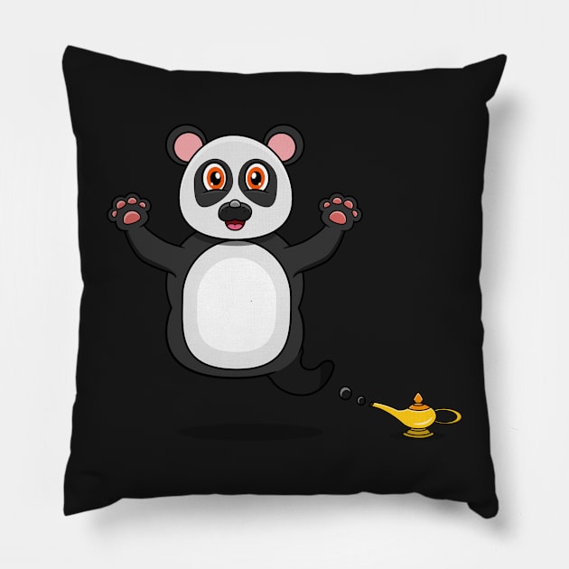 Cute Panda Ghost and Flying Pillow by tedykurniawan12