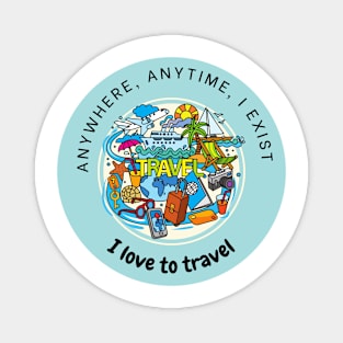 I love Travel Magnet