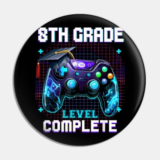 Last Day Of 8th Grade Level Complete Graduation Him Boys Pin