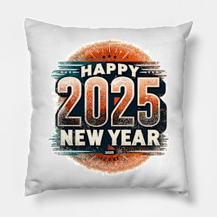 Happy New Year 2025 Pillow