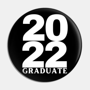 2022 Graduate. Simple Typography Black Graduation 2022 Design. Pin
