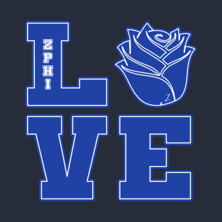 Zeta Love Finer Sorority Art T-Shirt