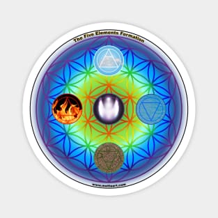 Five Elements Formation and Flower of Life Magnet