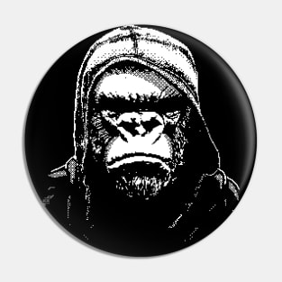 gorilla face Pin