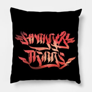 Stranger things font Pillow