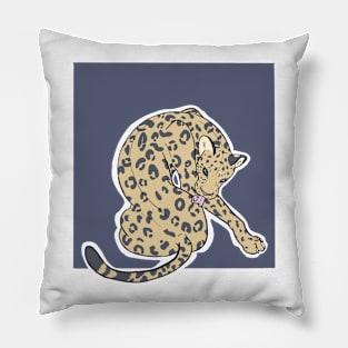 Leopard Bath Square Pillow