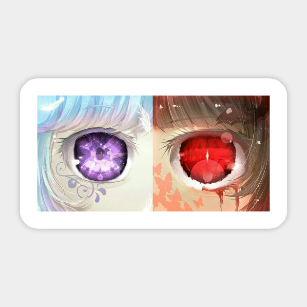 Beautiful Anime Eyes Anime Pegatina Teepublic Mx