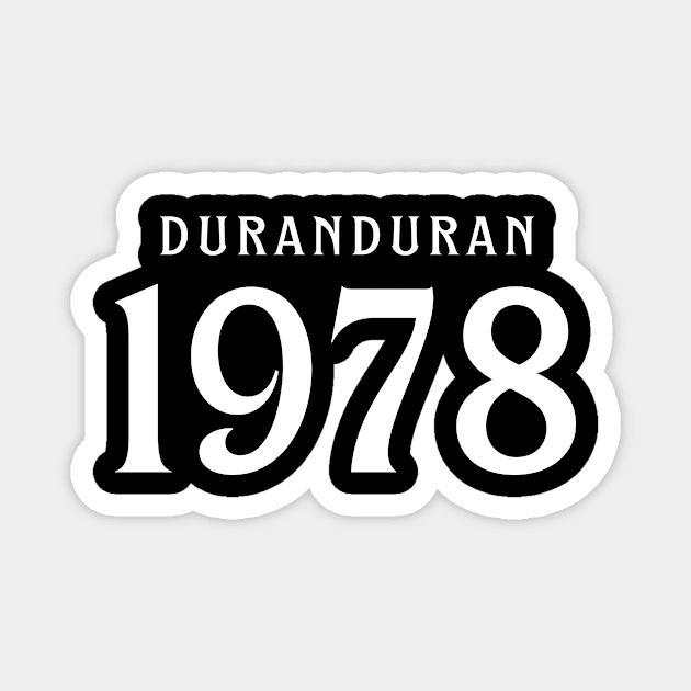 Duran duran 1978 Magnet by Animals Project