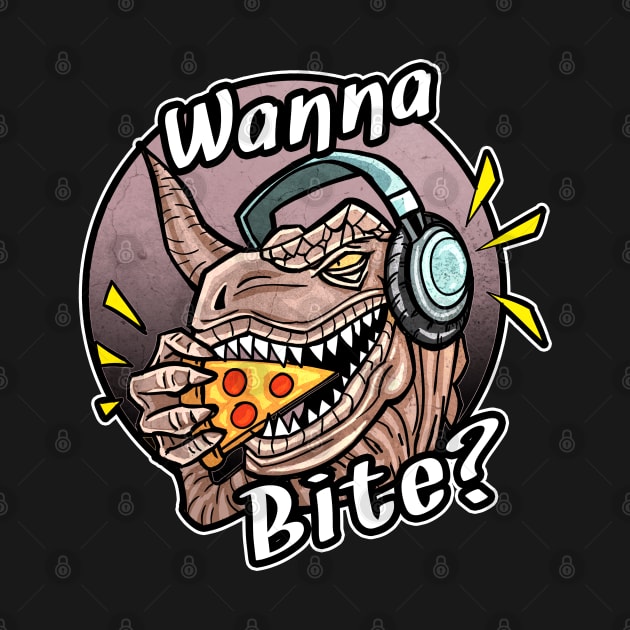 T-rex Eating Pizza by dnlribeiro88