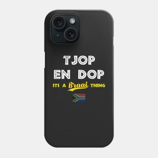 Tjop En Dop Classic South African Braai Family Phone Case