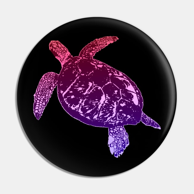 Purple Sea Turtle Pin by ImaginativeWild