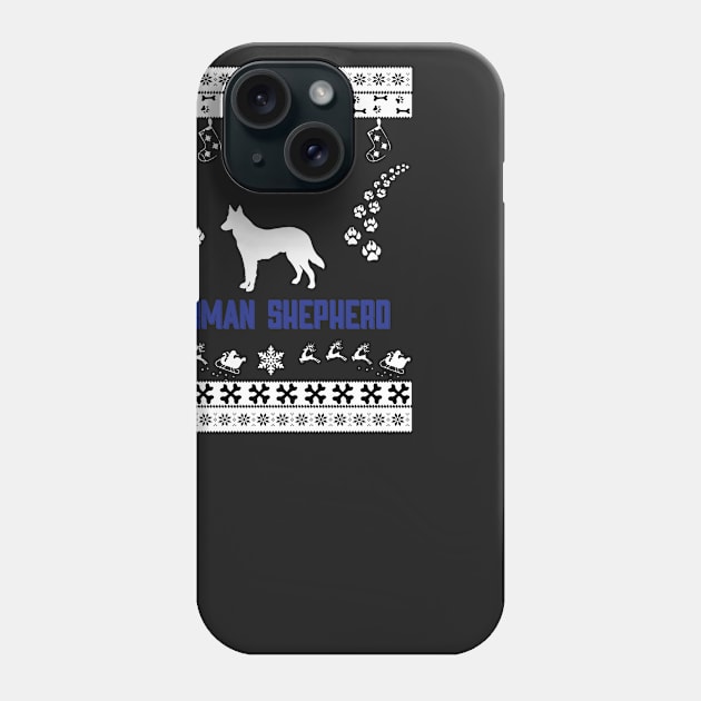 Merry Christmas GERMAN SHEPHERD Phone Case by bryanwilly